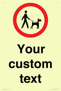 IV7267: Custom Road regulatory Dogs on leads