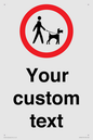 IV7267: Custom Road regulatory Dogs on leads