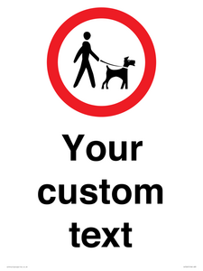 IV7267: Custom Road regulatory Dogs on leads
