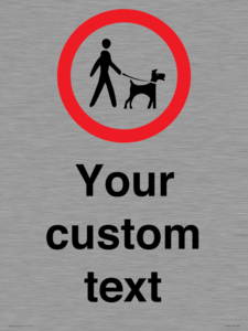IV7267: Custom Road regulatory Dogs on leads