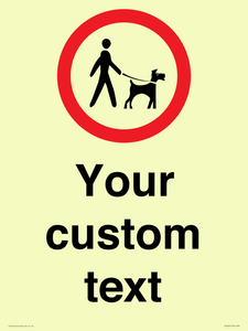 IV7267: Custom Road regulatory Dogs on leads