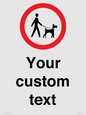 IV7267: Custom Road regulatory Dogs on leads