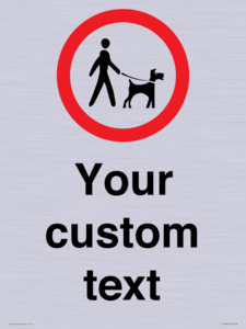 IV7267: Custom Road regulatory Dogs on leads