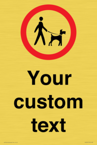 IV7267: Custom Road regulatory Dogs on leads