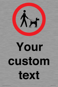 IV7267: Custom Road regulatory Dogs on leads