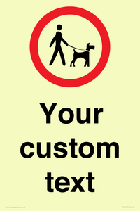 IV7267: Custom Road regulatory Dogs on leads