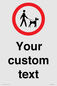 IV7267: Custom Road regulatory Dogs on leads