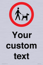 IV7267: Custom Road regulatory Dogs on leads