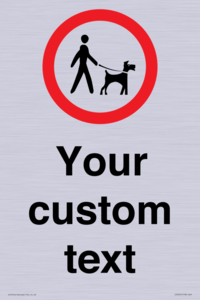 IV7267: Custom Road regulatory Dogs on leads