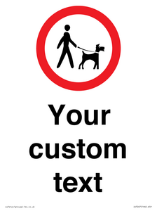IV7267: Custom Road regulatory Dogs on leads