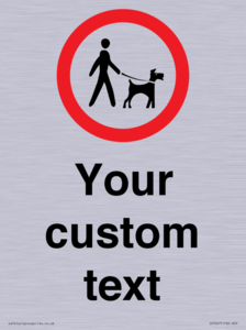 IV7267: Custom Road regulatory Dogs on leads