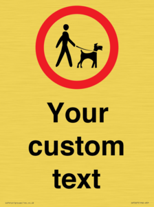 IV7267: Custom Road regulatory Dogs on leads