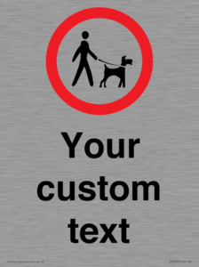 IV7267: Custom Road regulatory Dogs on leads