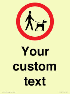 IV7267: Custom Road regulatory Dogs on leads
