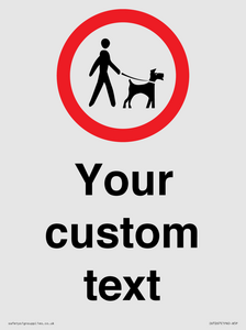 IV7267: Custom Road regulatory Dogs on leads