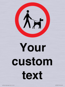 IV7267: Custom Road regulatory Dogs on leads