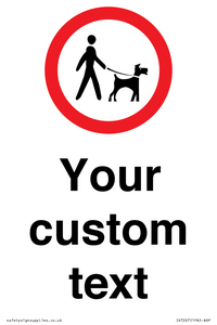 IV7267: Custom Road regulatory Dogs on leads