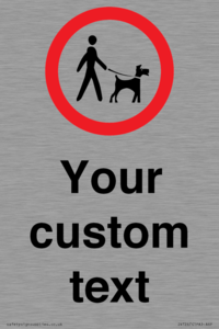 IV7267: Custom Road regulatory Dogs on leads