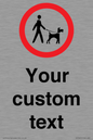 IV7267: Custom Road regulatory Dogs on leads