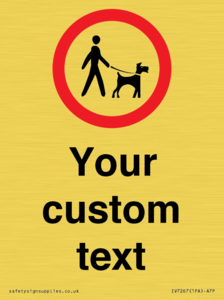 IV7267: Custom Road regulatory Dogs on leads
