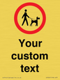IV7267: Custom Road regulatory Dogs on leads
