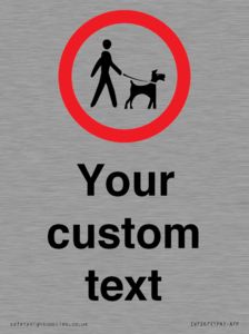 IV7267: Custom Road regulatory Dogs on leads