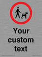 IV7267: Custom Road regulatory Dogs on leads