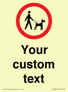 IV7267: Custom Road regulatory Dogs on leads