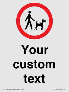 IV7267: Custom Road regulatory Dogs on leads