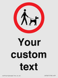 IV7267: Custom Road regulatory Dogs on leads