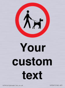 IV7267: Custom Road regulatory Dogs on leads