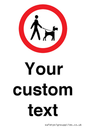 IV7267: Custom Road regulatory Dogs on leads