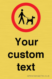 IV7267: Custom Road regulatory Dogs on leads