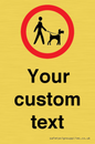 IV7267: Custom Road regulatory Dogs on leads