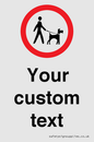 IV7267: Custom Road regulatory Dogs on leads