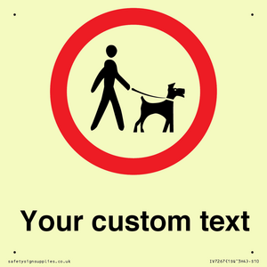 IV7267: Custom Road regulatory Dogs on leads