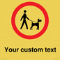 IV7267: Custom Road regulatory Dogs on leads