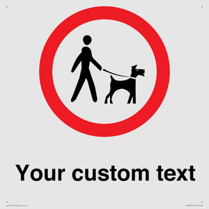 IV7267: Custom Road regulatory Dogs on leads