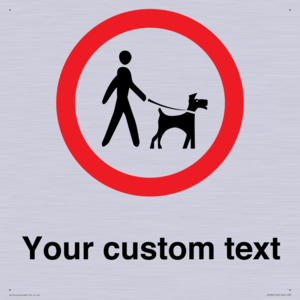 IV7267: Custom Road regulatory Dogs on leads