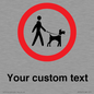 IV7267: Custom Road regulatory Dogs on leads
