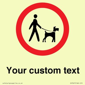 IV7267: Custom Road regulatory Dogs on leads