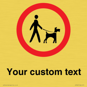 IV7267: Custom Road regulatory Dogs on leads