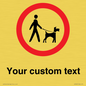IV7267: Custom Road regulatory Dogs on leads