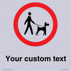IV7267: Custom Road regulatory Dogs on leads