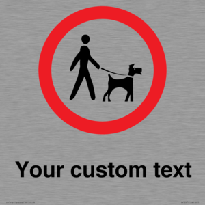 IV7267: Custom Road regulatory Dogs on leads