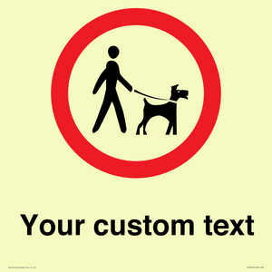 IV7267: Custom Road regulatory Dogs on leads