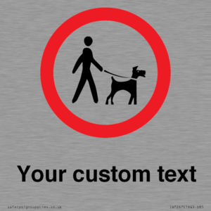 IV7267: Custom Road regulatory Dogs on leads