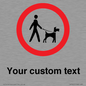 IV7267: Custom Road regulatory Dogs on leads