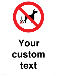IV7268: Custom Prohibition No dog fouling