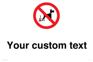 IV7268: Custom Prohibition No dog fouling